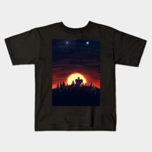 The Iron Giant Sunset Kids T-Shirt